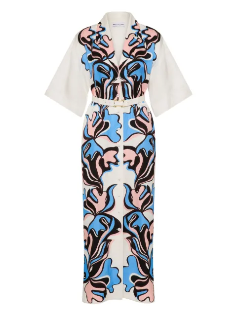 Rebecca Vallance Barbados Breeze buttoned midi dress White 25041303