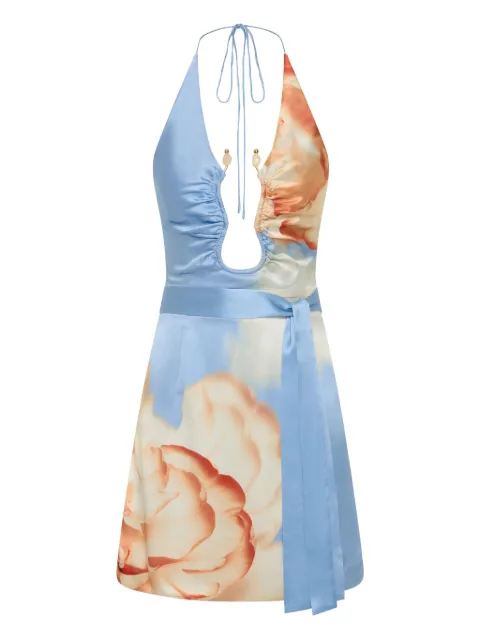 Rebecca Vallance Perez floral-print mini dress Blue 25041444