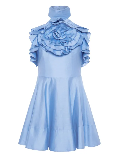Rebecca Vallance Pastéque ruffled mini dress Blue 25041314