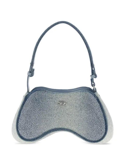 Diesel rhinestone-embellished shoulder bag Blue X10201P6803H8457