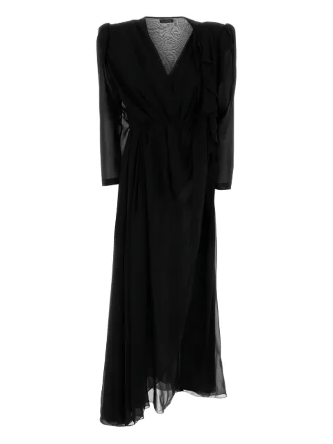 Balenciaga asymmetrical dress Black 850647TTN06