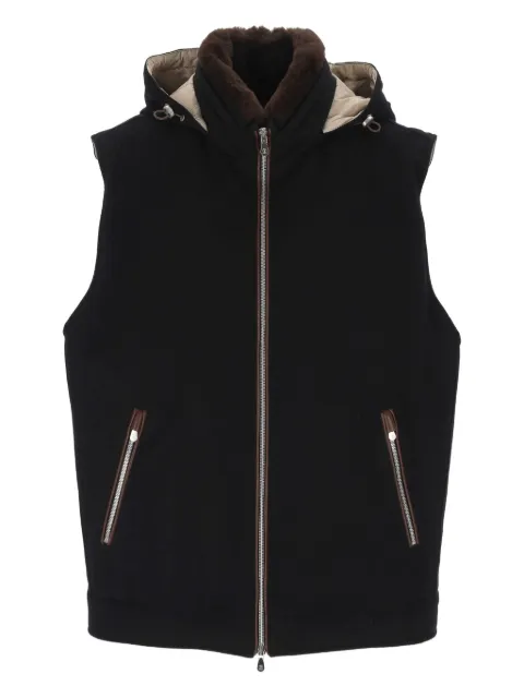 Brunello Cucinelli hooded wool gilet Black MM4701656CJF35