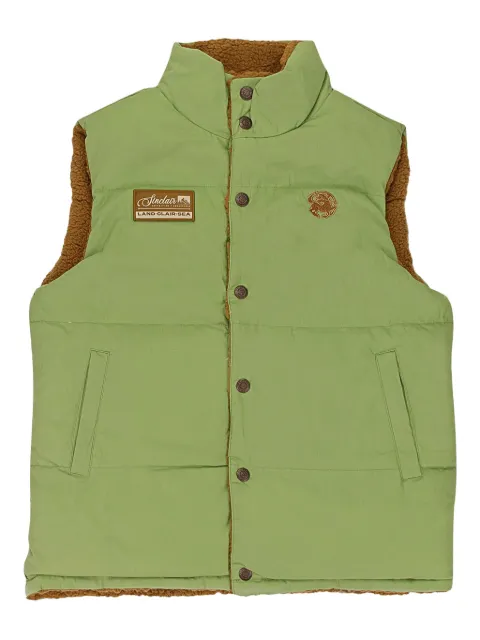 Sinclair logo-patch gilet Green SINCOZYVESTOLIVEBROWN