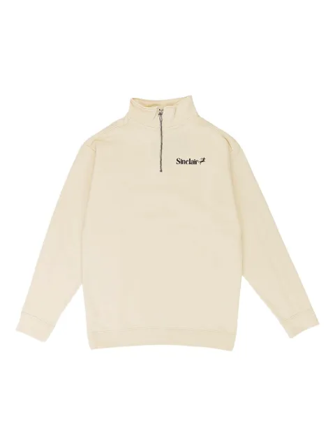 Sinclair zip-up sweater Neutrals QUARTERZIPCRM