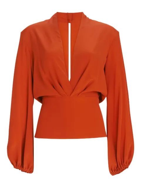 Silvia Tcherassi Delfina V-neck blouse Red ST250593