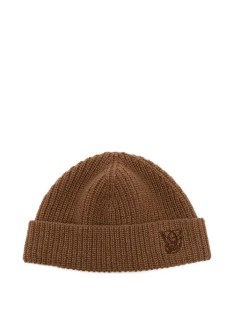 Valentino Garavani logo-embroidered beanie Brown WHB02EQJY