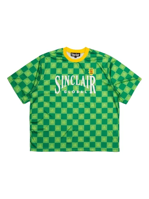 Sinclair checkerboard-pattern T-shirt Green SMT1641GRN