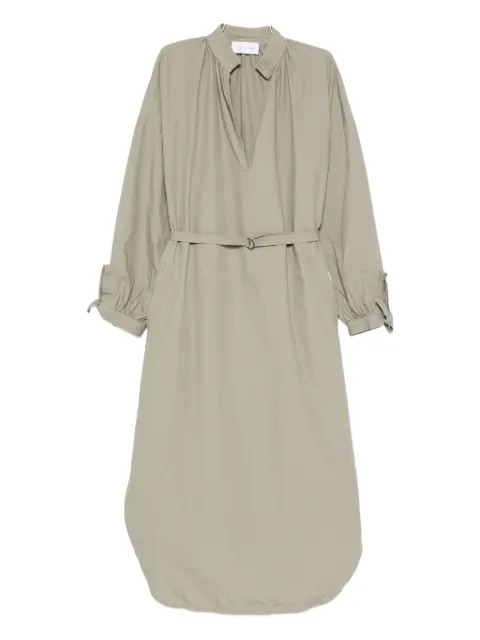 Christian Wijnants belted shirt dress Green DULCIE8452MUDMUD