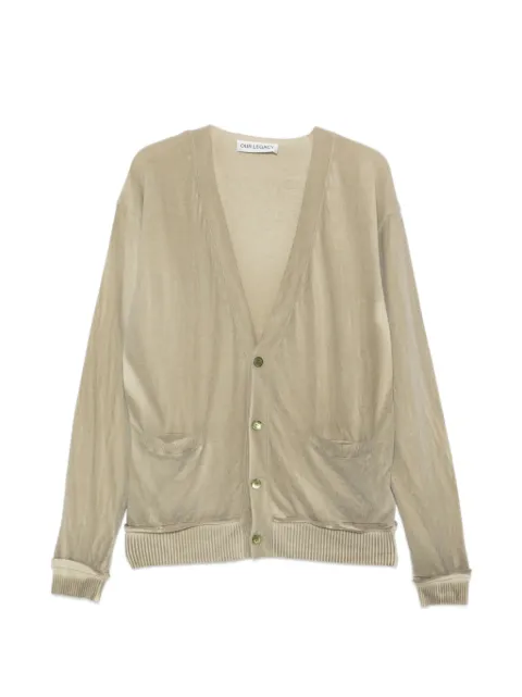 OUR LEGACY Parallel spray-dyed cardigan Green M2263PM