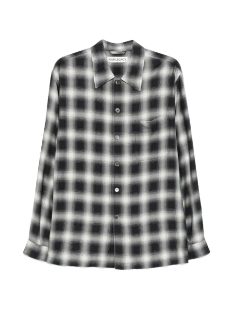 OUR LEGACY Every Shirt check-print shirt Blue M2262ERC