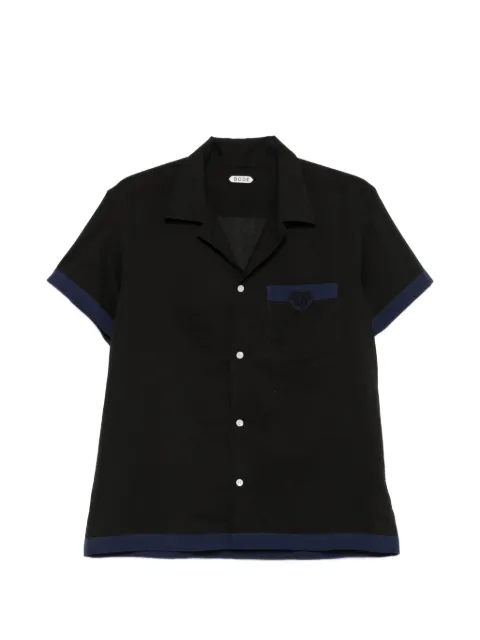 BODE heart deco short-sleeve shirt Black MRS26SH034