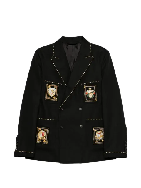 BODE buttoned blazer Black MRS26SJ005