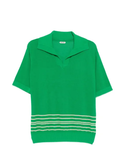 BODE striped boxy polo Green MRS26KT012