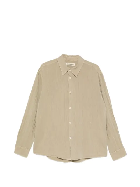 OUR LEGACY Beyond crinkled-finish shirt Green M2262BSH