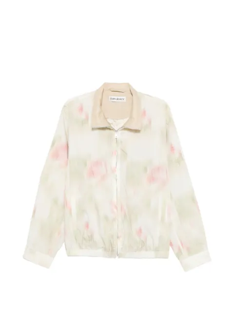 OUR LEGACY Casino flower-print ripstop jacket Neutrals M2261CFG