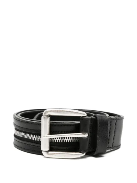 OUR LEGACY zipped leather belt Black A2268ZM