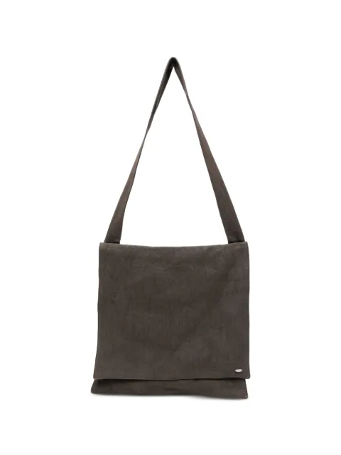 OUR LEGACY Grande Slack linen shoulder bag Green A2268GDO