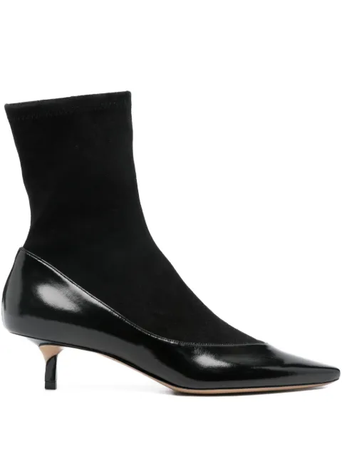 Jacquemus The Tourni pumped ankle boots Black FOW00180AC24M02