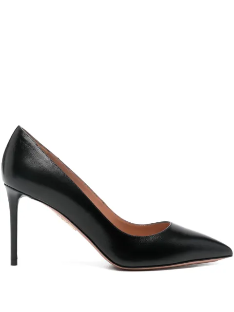 Aquazzura 85mm Purist pointed pumps Black PURMIDP1NSI