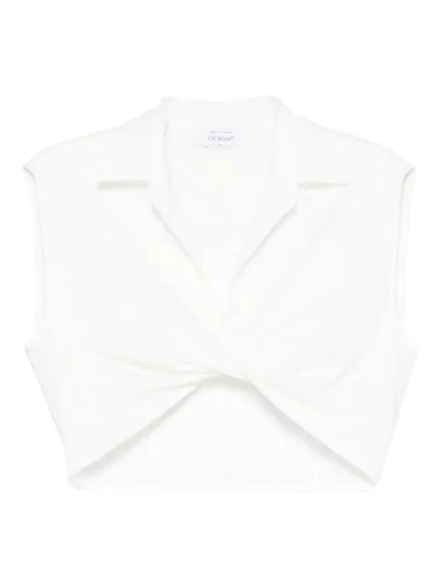 Off-White v-neck tank top White OWGA09ET25FAB0020118