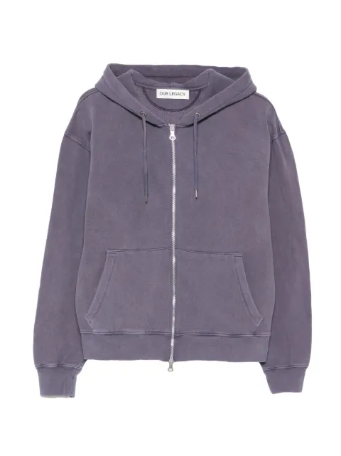 OUR LEGACY Rascal zip-up hoodie Purple M2266RA