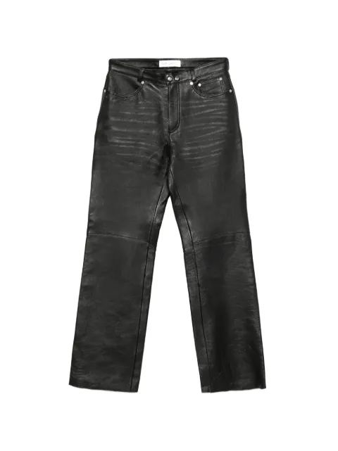 OUR LEGACY Carlson Cut leather trousers Black M2269CW