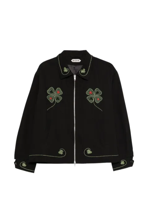 BODE Lucky Draw embroidered jacket Black MRS26JA001