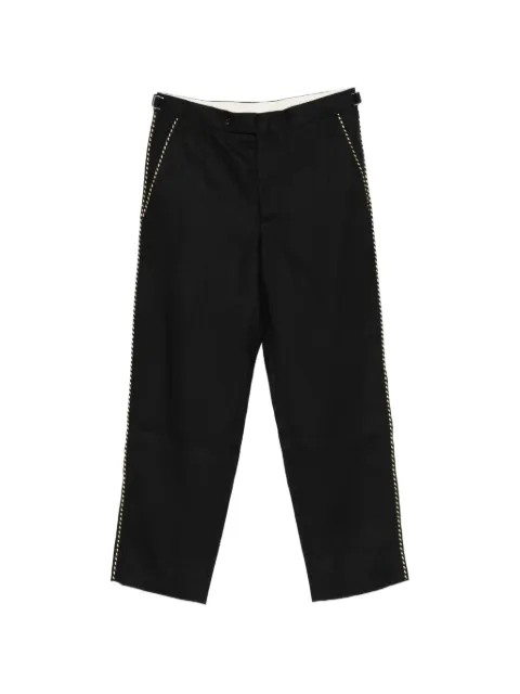 BODE piping trousers Black MRS26BT030