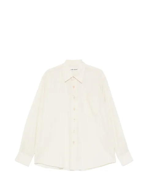 OUR LEGACY Above pinstriped shirt Neutrals M2262AFB