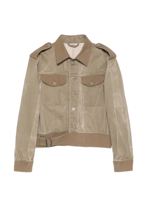 OUR LEGACY Battle flap-pocket jacket Green M2261BDO