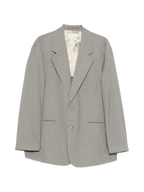 OUR LEGACY Industry check-pattern blazer Grey M2260IFM