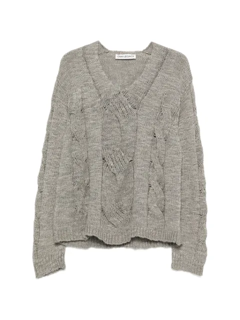 OUR LEGACY Link cable-knit sweater Grey M2263LT
