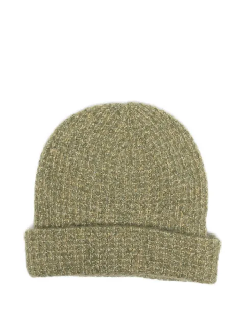 Frenckenberger ribbed beanie Green W25828WF