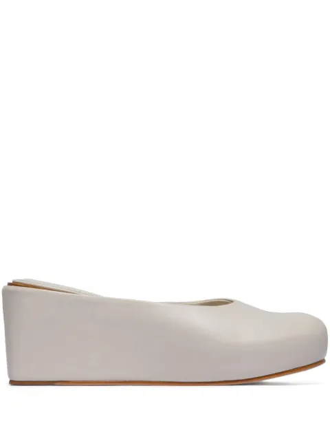 Bernardo Bernardo 1946 76mm Vivi leather mules Grey VIVI