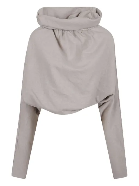 THE ANDAMANE funnel-neck top Neutrals T180739BTJW009