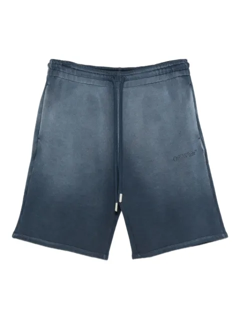 Off-White drawstring ombre-effect shorts Blue OMCI013F25FLE0094343