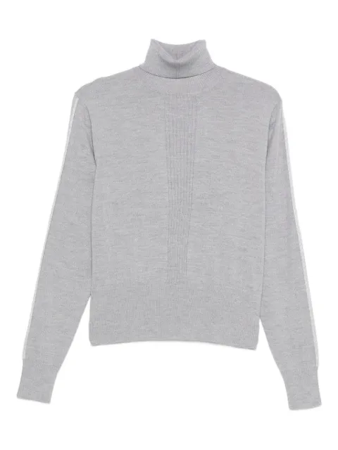 Patrizia Pepe roll-neck ribbed sweater Grey 2K0340KM36