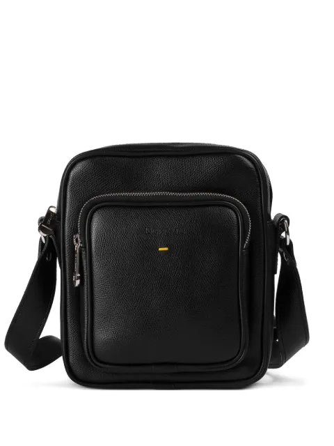Doucal's Palmellato leather crossbody bag Black DB002101PT7360N00