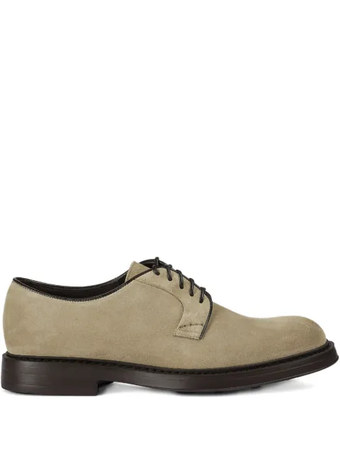 Doucal's lace-up suede derby shoes Neutrals DU1385BRUXUF009TC15