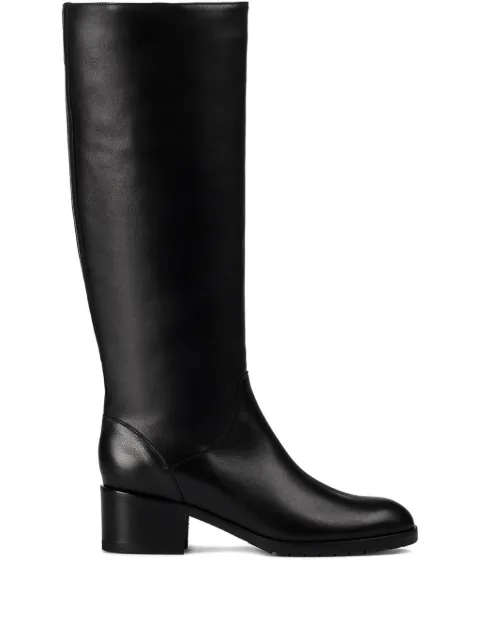 Doucal's block-heel leather boots Black DD8831ROXAUF214NN00