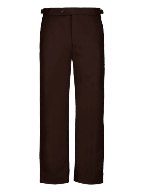 BODE side-buckle trousers Brown MRF25BT011