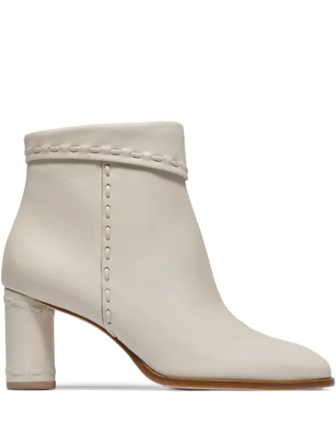Bernardo Bernardo 1946 76mm Gene block-heel boots White GENE