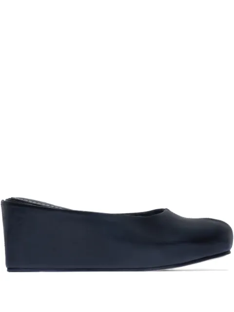 Bernardo Bernardo 1946 76mm Vivi wedge platform mules Black VIVI