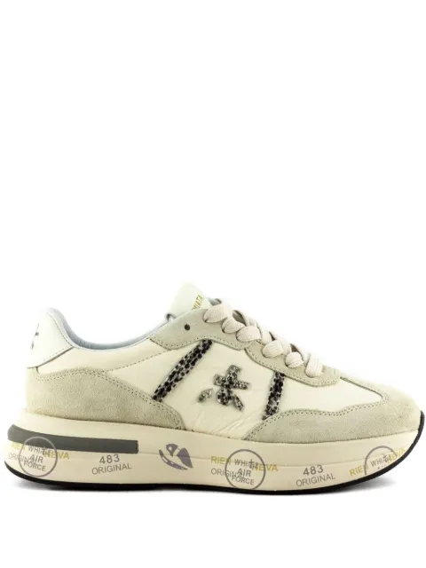 Premiata Cassie animal-print sneakers White CASSIE7682