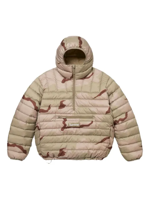 Supreme camouflage-pattern half-zip jacket Neutrals SU25874