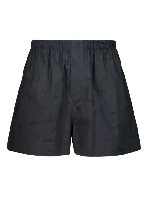 Balenciaga logo-print shorts Grey 850715TTL67