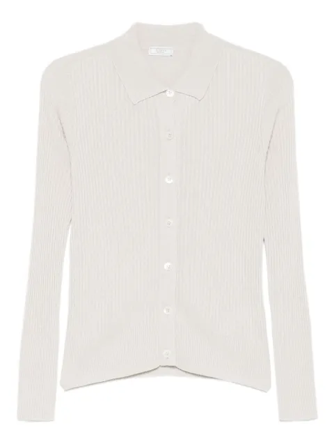 Peserico ribbed buttoned top Neutrals A99345F1809287
