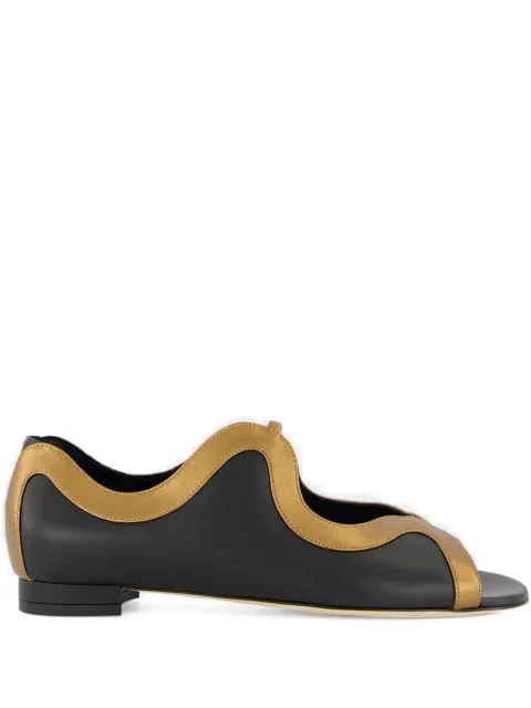 Manolo Blahnik Chilki leather sandals Black 3253010