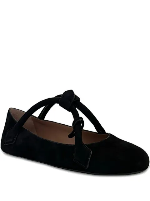 Alaïa cross-straps ballet flats Brown AA3A1011C0C05