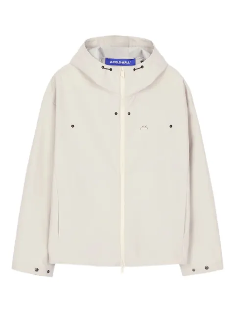 A-COLD-WALL* Balfron hooded zip-front jacket Neutrals ACWMO2930005